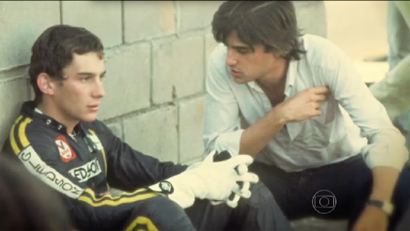 Ayrton Senna e Tchê.